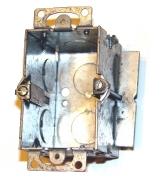 electrical wiring box - 1-gang metal cut in box