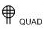Quad Outlet Electrical Symbol