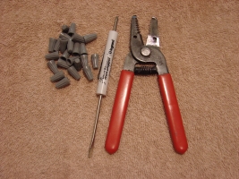 Wire nuts and wire stripper