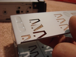 Bending the frame tabs into place